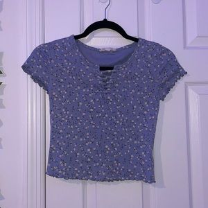 Purple Floral Top